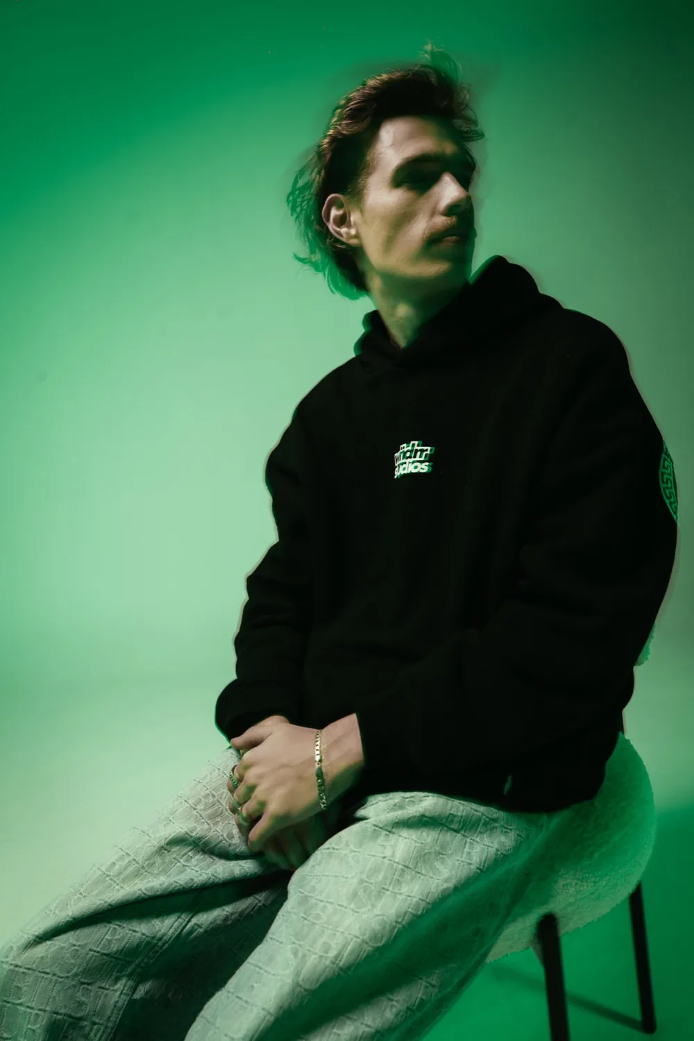 Creative editorial portrait session at The M1 Group studio