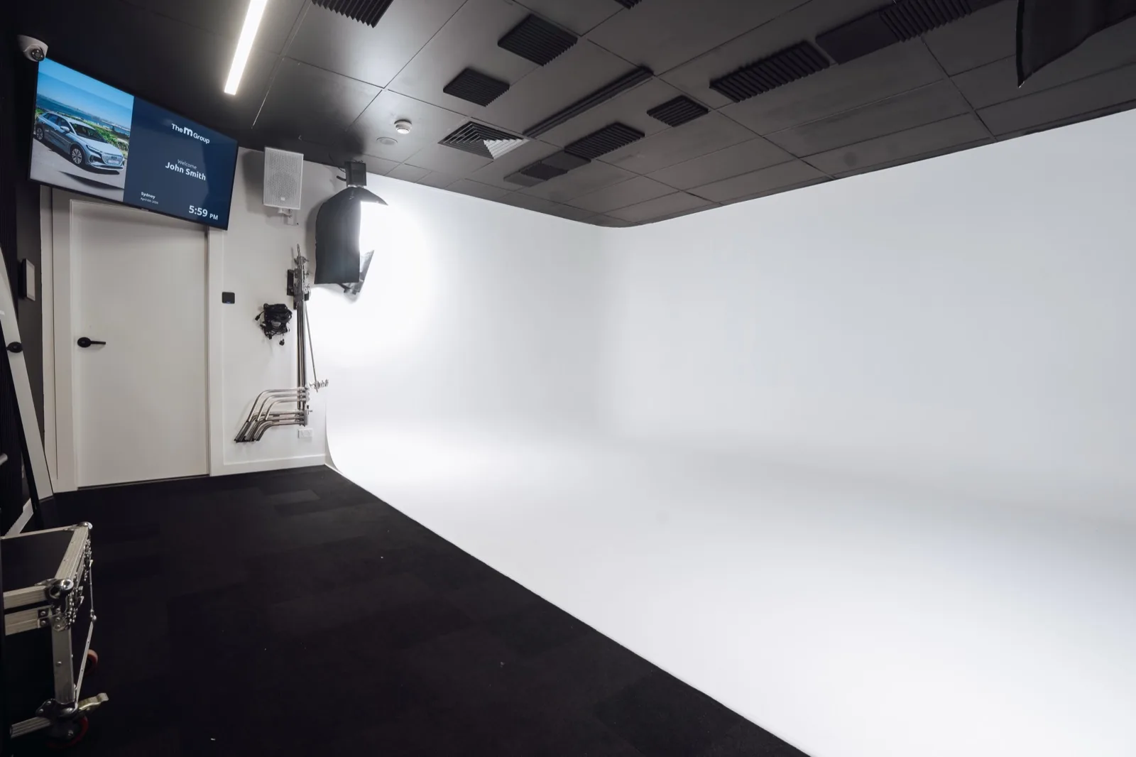 The cyclorama at The M1 Studio in Ultimo